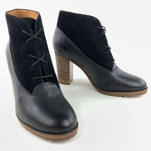 Madewell 1937 Ankle Boots Heels Size 7 Suede Laces